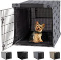 Gorilla Grip Heavy Duty Dog Crate Cover - Privacy Cover with Mesh Windows, Fits 30