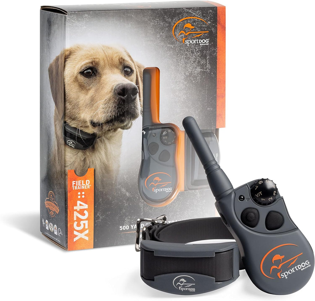 Sportdog Fieldtrainer 425X, Rechargeable Dog Training Collar, 500 Yard Range, Static/Vibrate/Tone