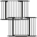 Auto-Close Dog Gate for Stairs & Doorways - Pressure-Mounted Pet Safety Gate, Easy Installation