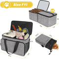 6-Piece Dog Travel Kit: Includes 2 Food Containers, Organizer, 2 Bowls, Treat Pouch