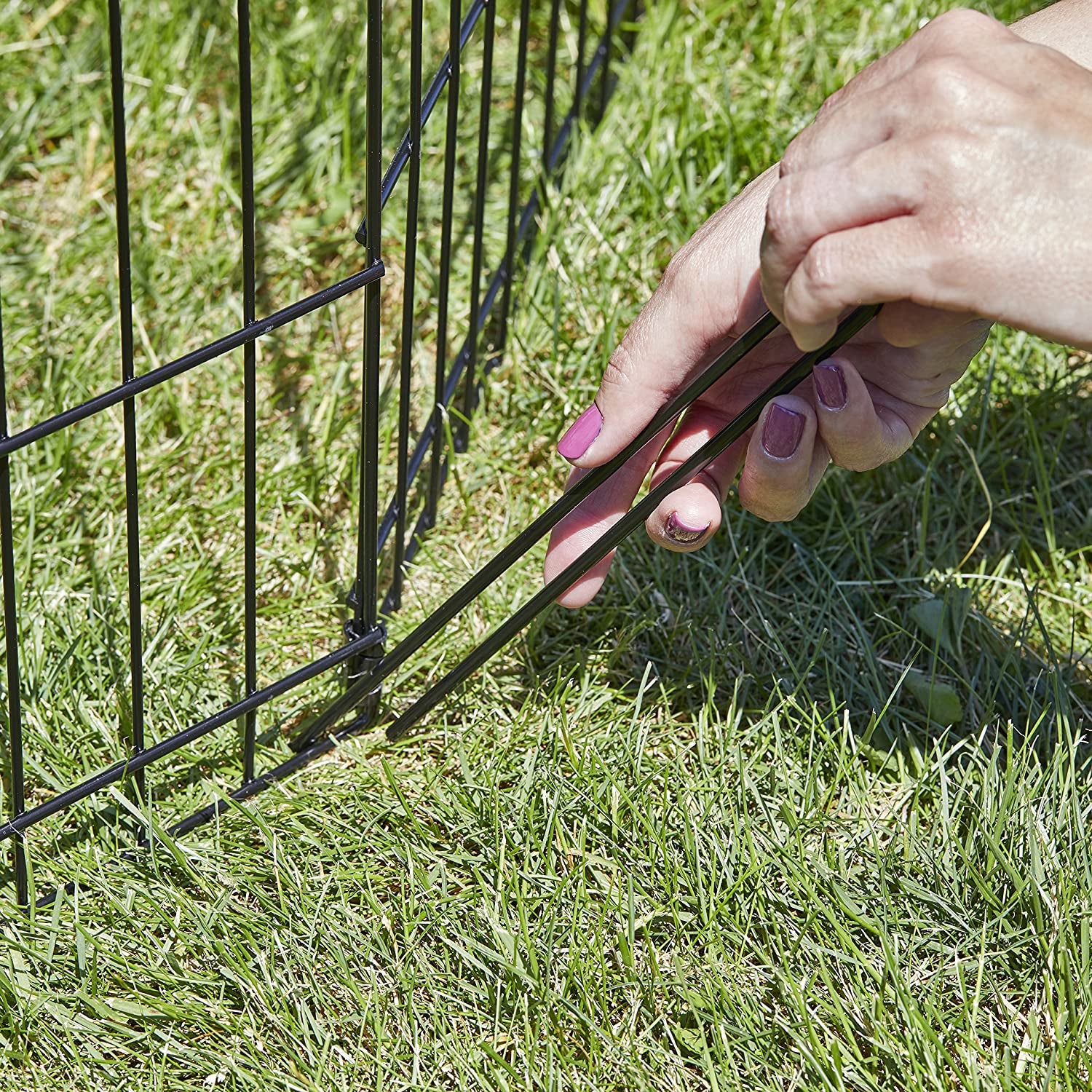 Midwest Foldable Metal Dog Exercise Pen – Portable Pet Playpen, Durable & Secure Outdoor/Indoor Dog Exercise Enclosure