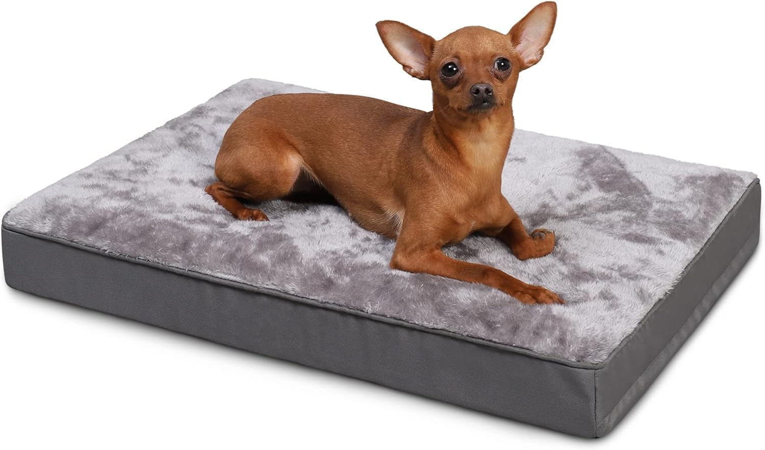 Waterproof Dog Crate Bed - Plush, Anti-Slip, Washable Cover, for All Dog Sizes, 35x22 Inch