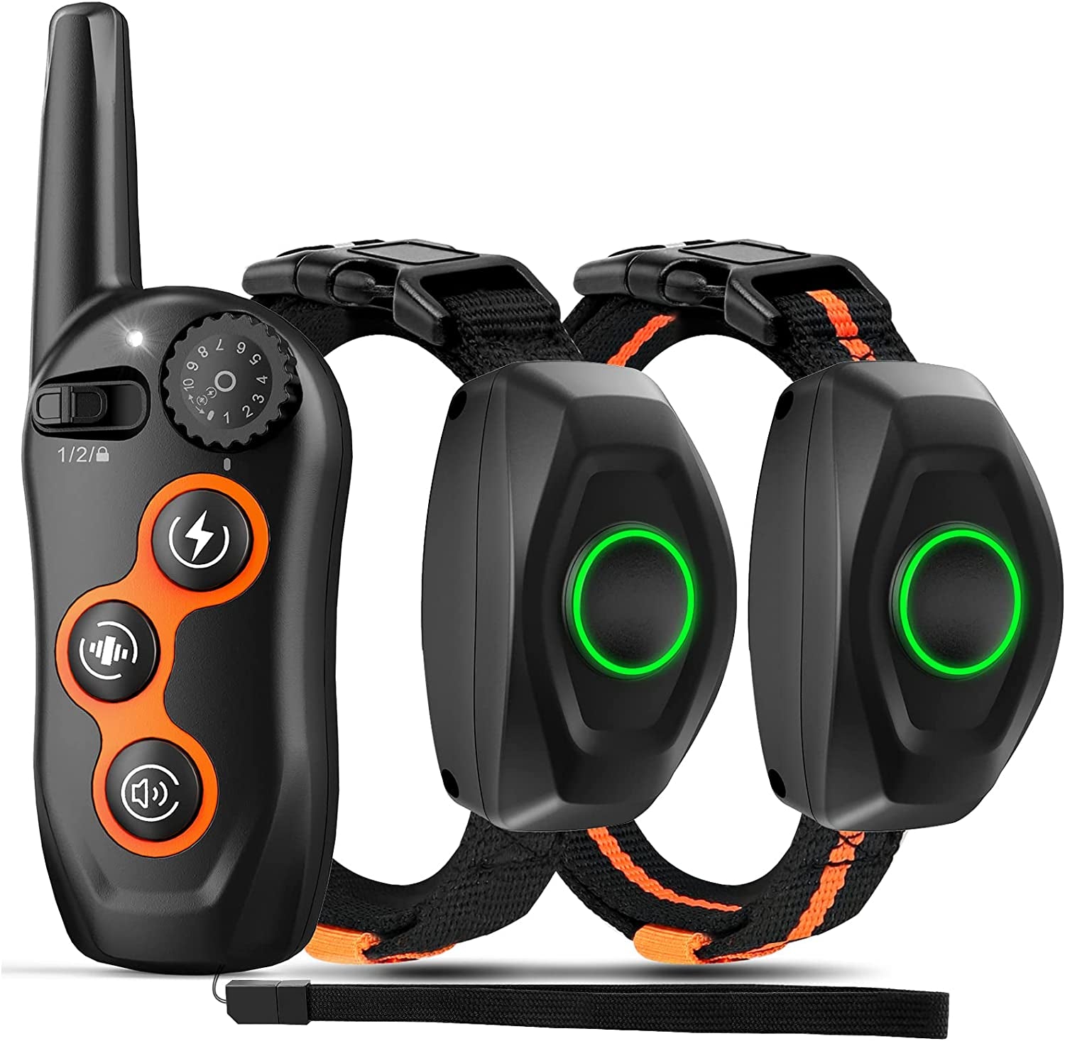 Waterproof Dog Training Collar: 1300Ft Remote, IPX7, Beep, Shock, Vibration, for All Dog Sizes