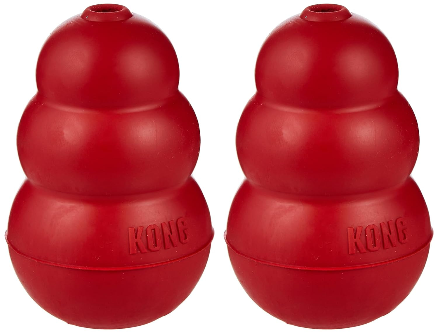 KONG Classic Medium Dog Toy Red Medium Pack of 2