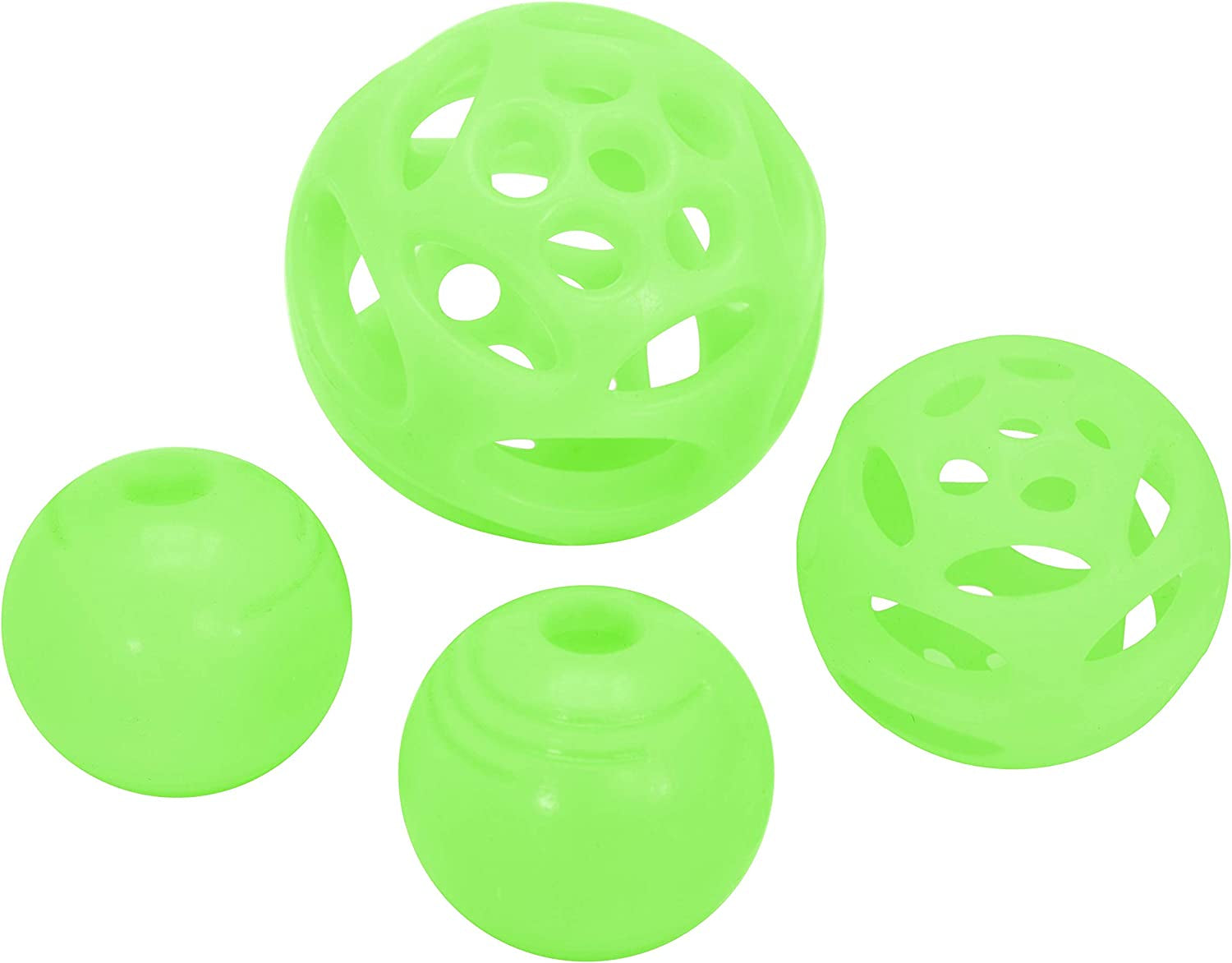 Chew King Glowing Fetch Ball 2-Pack: 3-Inch, Fits Ball Launcher, Glow in the Dark