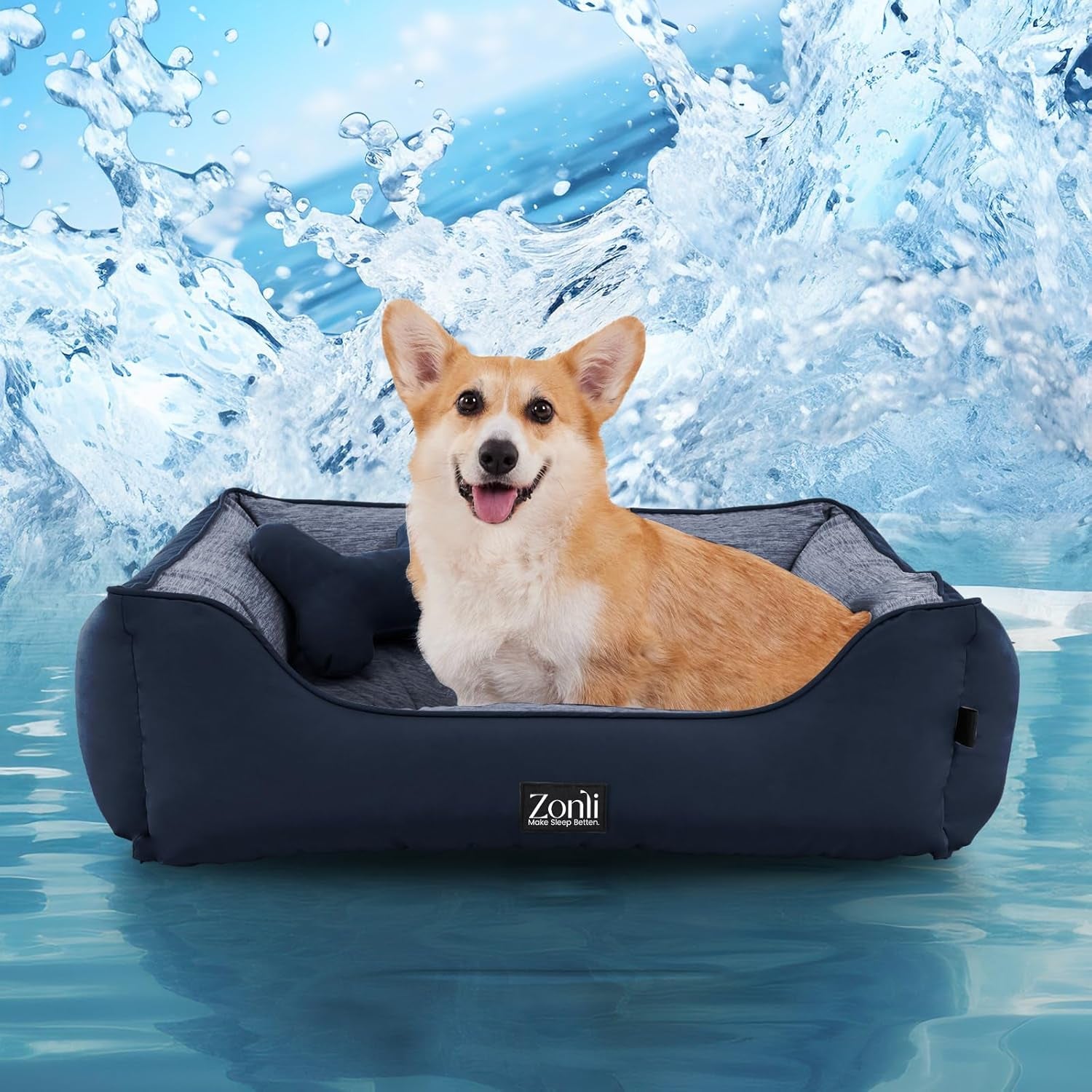 Large Dog Cooling Mat - Reversible Silicone Pet Cooling Pad, Durable & Washable, Ideal for Hot & Cold Use