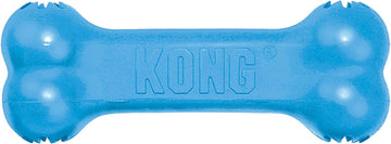 KONG Puppy Goodie Bone – Natural Rubber Chew Toy, Stuffable, Teething Relief for Small Puppies, Blue