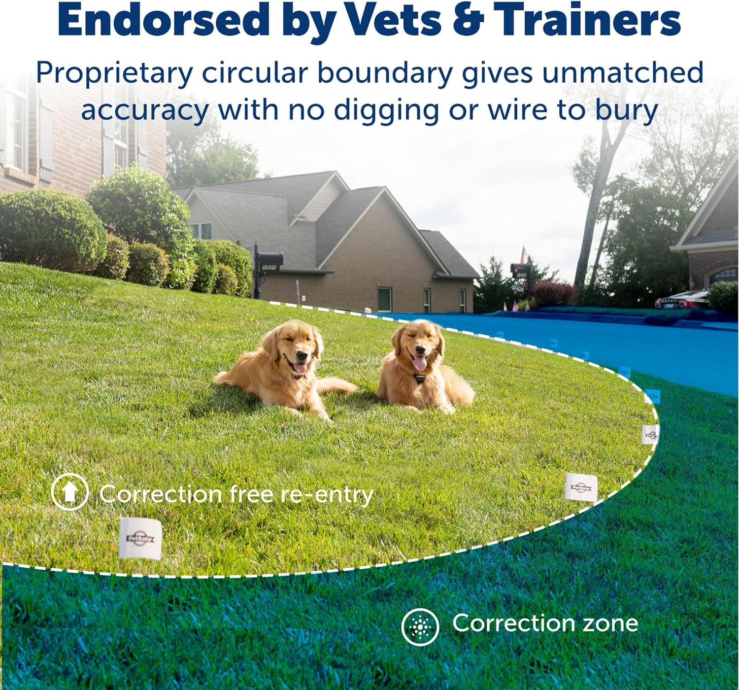 Petsafe Stay & Play Wireless Pet Fence – Portable, No-Wire Pet Containment System, Secures up to 3/4 Acre, No Digging Required