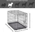 New World Single Door Dog Crate - Enhanced Design with Leak-Proof Pan, Floor Protecting Feet & Patented Features