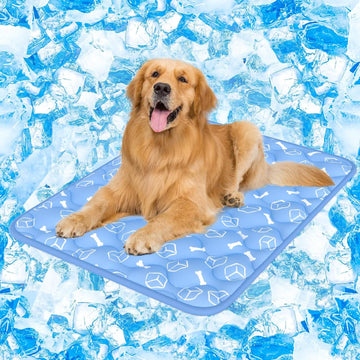 Cooling Mat for Extra Large Dogs - Waterproof & Washable Mat with Color-Changing Arc-Chill Cooling Fiber