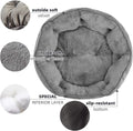 Multi-Pet Round Bed for Small Dogs: Extra Soft, Water-Resistant, Machine Washable, 20