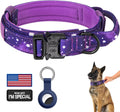 DAGANXI Tactical Dog Collar - Adjustable Military Training Collar with Handle and Metal Buckle for Medium/Large Dogs