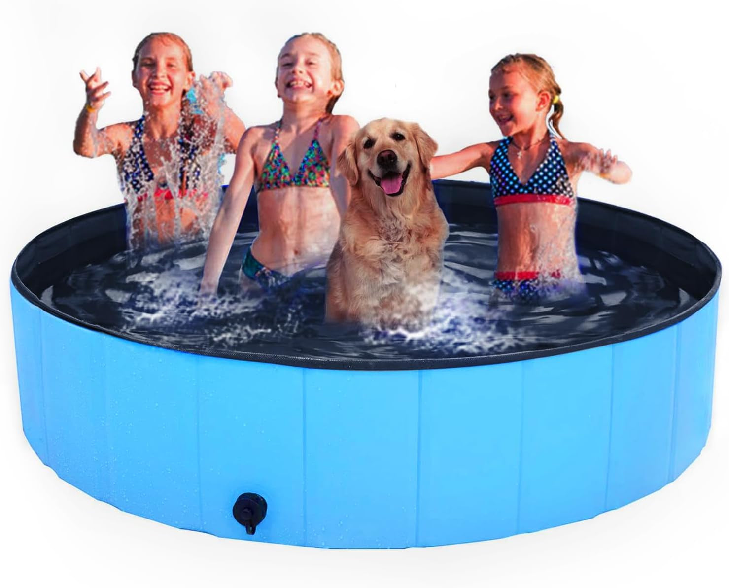 Portable Foldable Dog Pool, PVC, Suitable for Indoor & Outdoor Use, 32"x8"