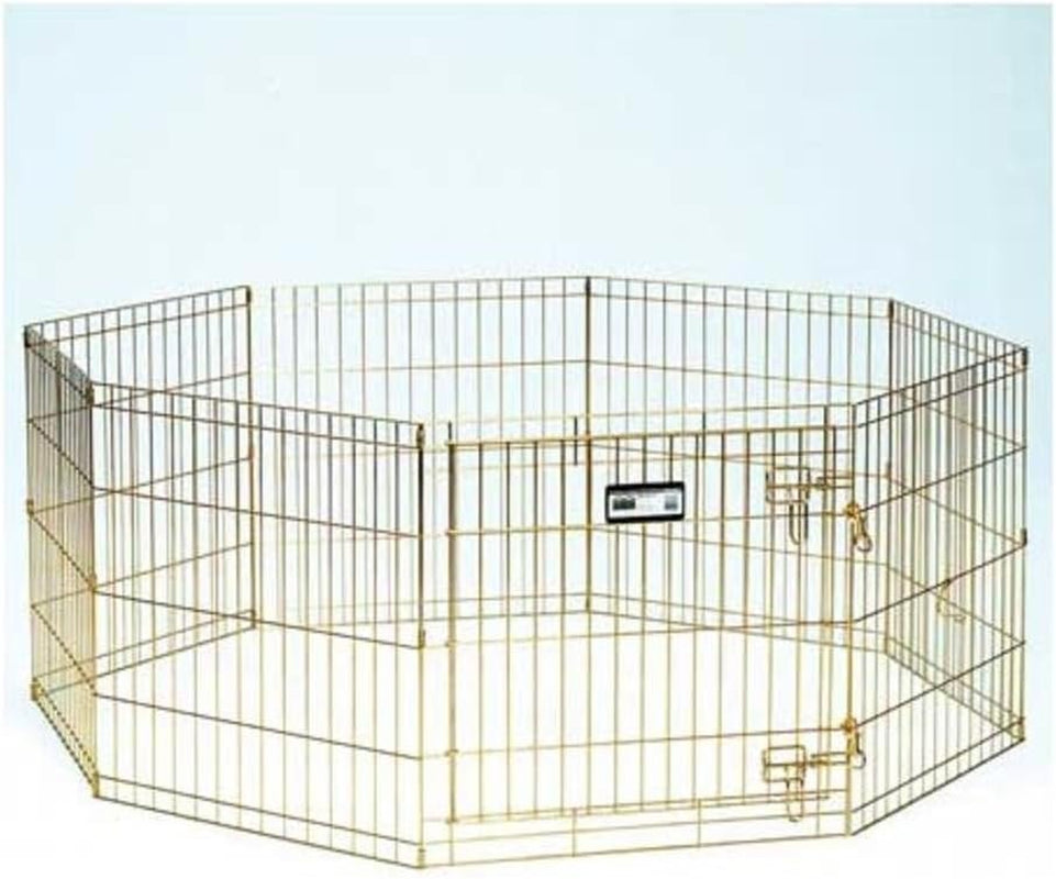 Midwest Foldable Metal Dog Exercise Pen – Portable Pet Playpen, Durable & Secure Outdoor/Indoor Dog Exercise Enclosure