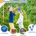 Indestructible Squeaky Dog Ball - Teeth Cleaning, Anxiety Relief, Waterproof Chew Toy for Large Breeds