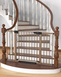 Cumbor Extra Wide Baby & Dog Gate - Walk Thru Auto-Close Gate for Stairs & Doorways, Easy Install