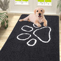 Absorbent Dog Door Mat for Muddy Paws, Non-Slip & Quick Dry Chenille, Washable, Traps Dirt & Moisture