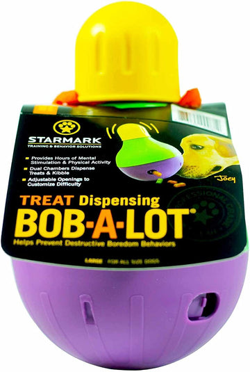 Starmark Bob-A-Lot Large Interactive Dog Toy: Multi-Color, Enhances Mental Engagement