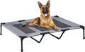 PRAISUN Large Outdoor Dog Bed - Elevated, Cooling, Portable with Oxford & Textilene Mesh