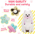 Pink Puppy Toys for Boredom - 23 Pack Puppy Chew Toys for Teething, Interactive Dog Toys for Puppies, Cute Small Dog Toys with Treat Ball, Squeaky Dog Chew Toys and Ropes