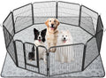 Qeils Reusable Washable Puppy Pads - 2 Pack Waterproof Non-Slip, Absorbent Training Mats for Crates, Playpens