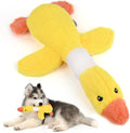 Vitscan Upgraded Goose Indestructible Dog Toys for Aggressive Chewers Small Medium Large Breed, Crinkle Squeaky Plush Dog Puppy Chew Toys for Teething, Duck Puppy Toys
