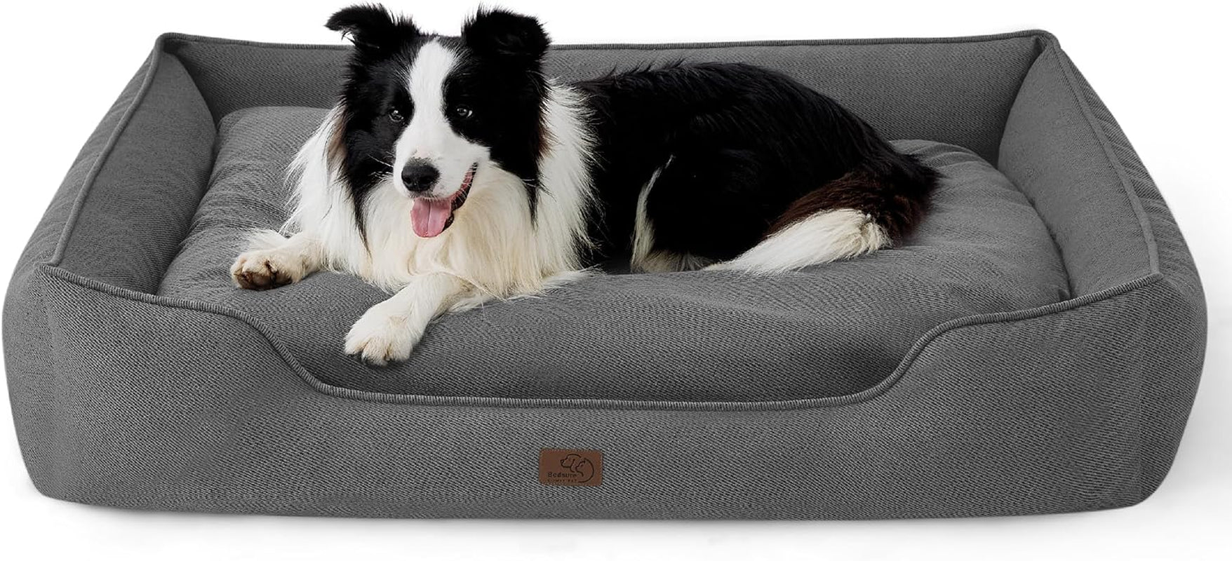 Bedsure Waterproof Dog Bed, Medium, All-Season Orthopedic Foam, Washable - 30x24x9", Grey