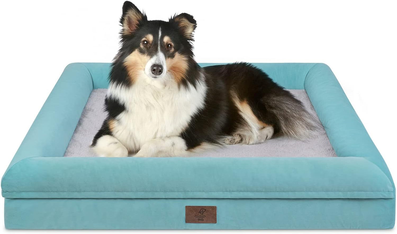 XL Orthopedic Dog Bed: Waterproof, Washable, Grey, Ideal for Large Dogs