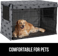 Gorilla Grip Heavy Duty Dog Crate Cover - Privacy Cover with Mesh Windows, Fits 30