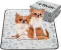 Qeils Reusable Washable Puppy Pads - 2 Pack Waterproof Non-Slip, Absorbent Training Mats for Crates, Playpens