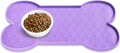 Anti-Slip Silicone Dog Food Mat - Waterproof, Raised Edge, Suitable for Small to Medium Pets