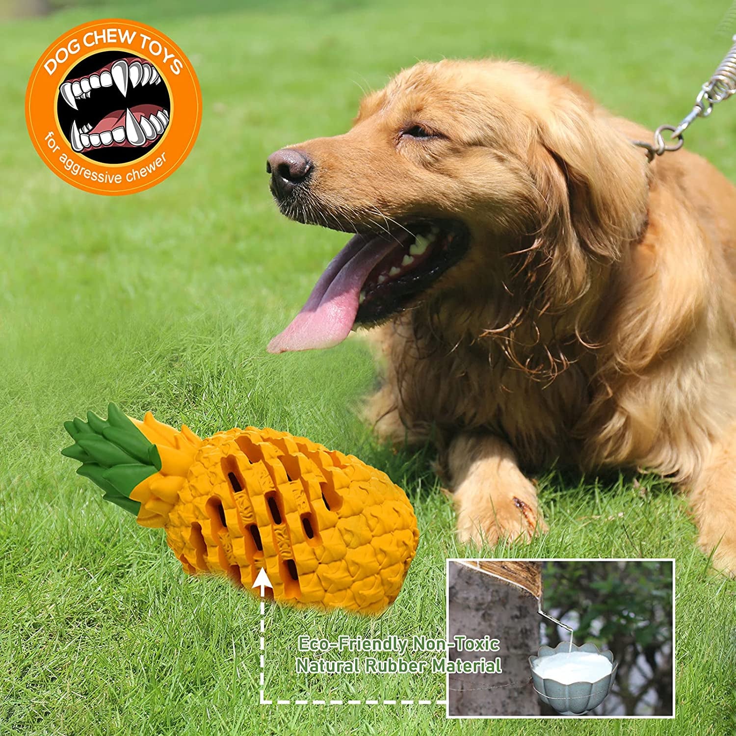 Dog Chew Toys for Aggressive Chewer, Tough Dog Dental Chews Toy, Indestructible Dog Toys for Large Dogs, Chew Toys Food Grade (Giant)