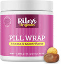 Riley's Cheese & Bacon Flavored Pill Wrap for Dogs - Pill Paste for Easy Medication Concealing
