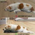 Large Dog Bolster Pillow/Headrest, High Resilience Foam for Cervical Neck Support, Machine Washable Cover