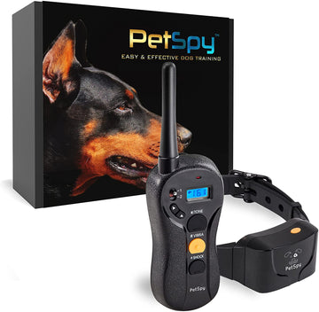 Petspy P620 Training E-Collar for Dogs, Waterproof, Rechargeable, Vibration/Shock/Beep - 10 to 140lbs