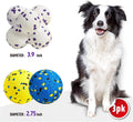 Durable Dog Tennis Balls - 4 Pack - Chew and Water Toy for All Dog Sizes