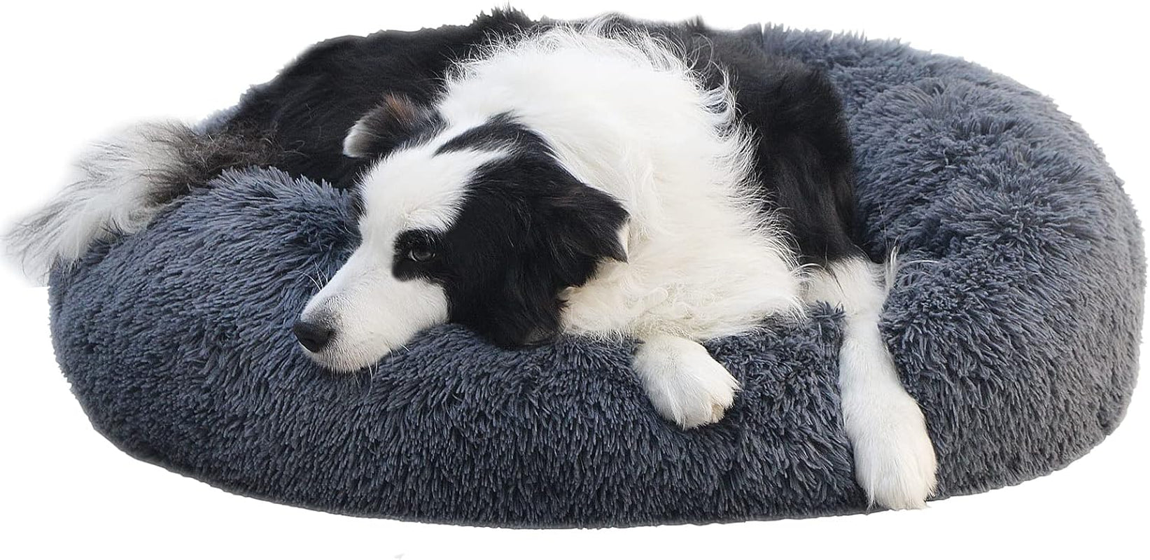 Small Calming Dog Bed - Anti-Anxiety, Washable, Fluffy, Waterproof, Anti-Slip Base