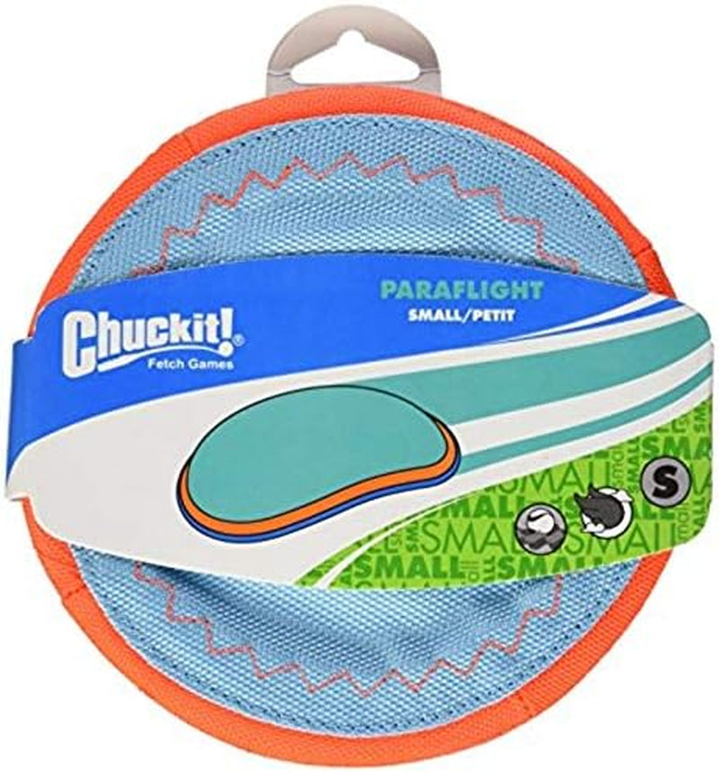 Chuckit! Paraflight Small Flying Disc: 6.75", Orange and Blue, for Dogs