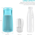 Portable Dog Water Bottle 19 OZ: Blue, for Walking, Small to Large Dogs