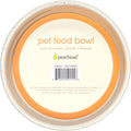 Pearhead Woof Ceramic Pet Bowl, White, Microwave/Dishwasher Safe, 24 Oz