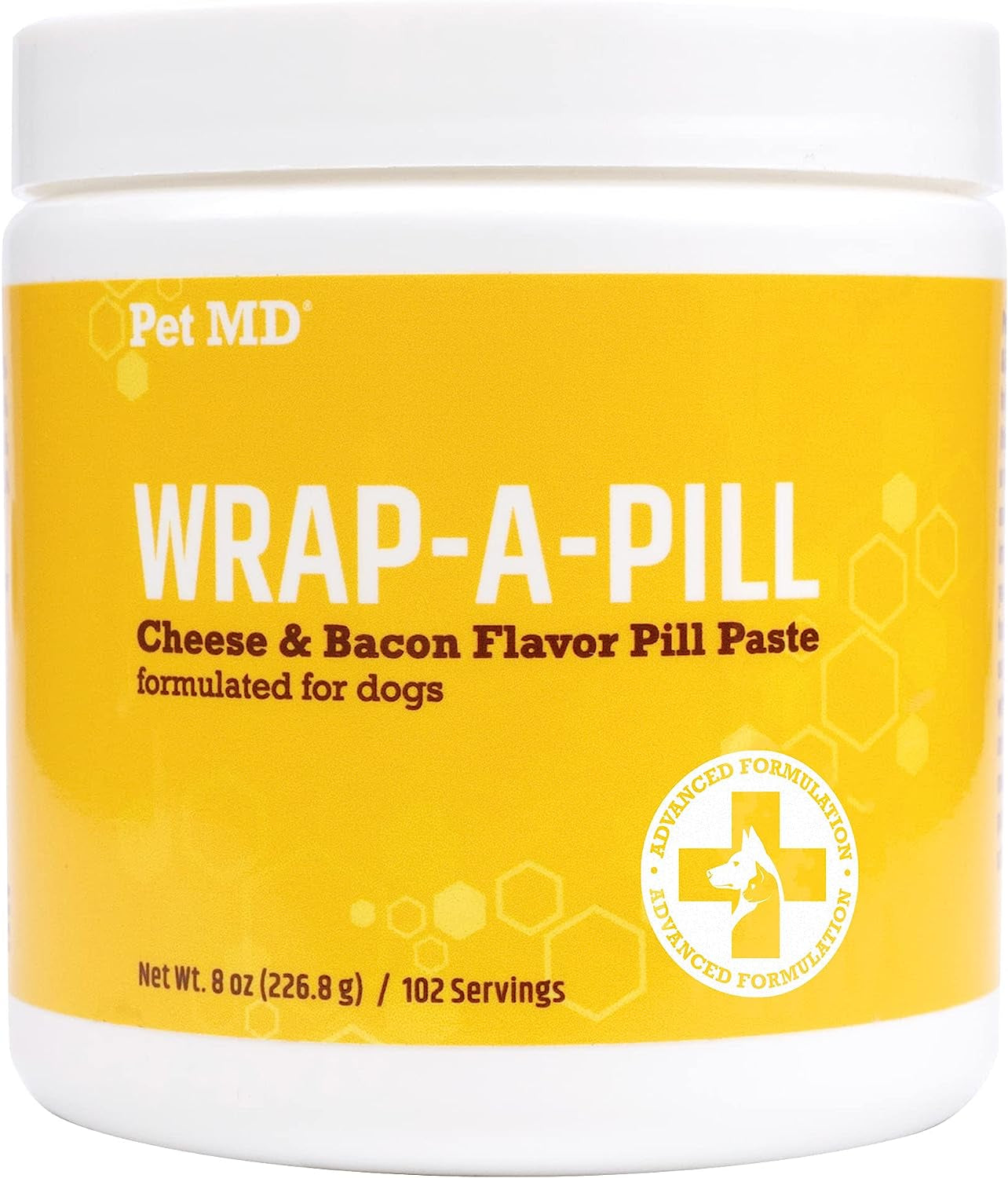 Pet MD Wrap a Pill – Peanut Butter Flavored Pill Paste for Dogs, Easy-to-Use Paste to Hide Pills and Medications