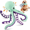 Large Octopus Squeaky Dog Toy: Plush, Soft Fabric for Indoor Play, All Dog Sizes