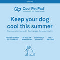 The Green Pet Shop Cooling Mat, Medium - Pressure-Activated, Non-Toxic Gel for Dogs & Cats, 21-45lbs