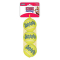 KONG Air Squeaker Tennis Balls, Medium Size, 6-Pack, Durable Tennis Ball Dog Toys with Squeaker