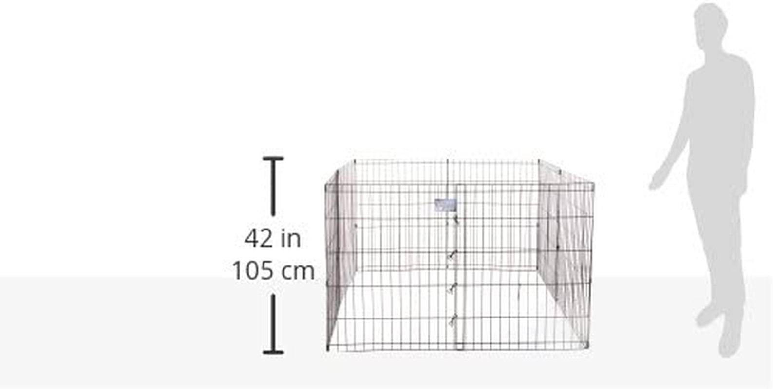 Midwest Foldable Metal Dog Exercise Pen – Portable Pet Playpen, Durable & Secure Outdoor/Indoor Dog Exercise Enclosure