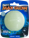 Chuckit! Max Glow Ball Dog Toy, Large - 3 Inch Diameter, for Dogs 60 to 100lbs