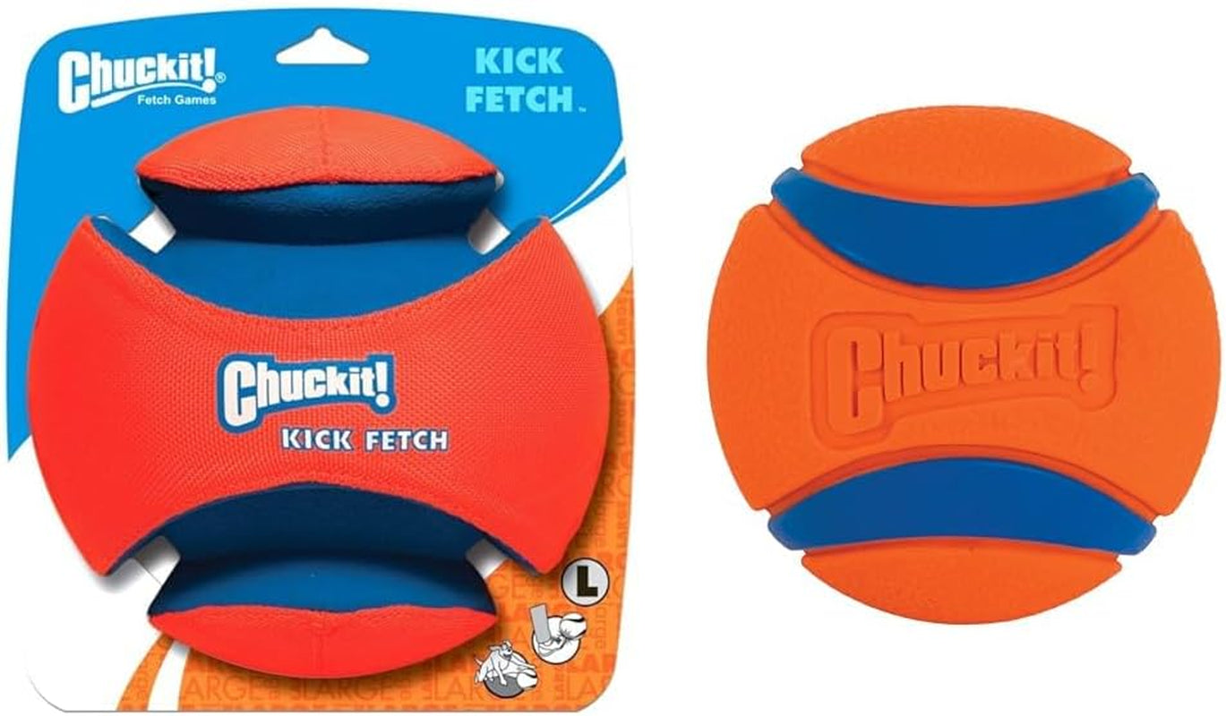 Chuckit Kick & Fetch Ball - Durable Dog Toy for Fetch, 8 Inch Diameter