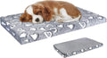 VANKEAN Cool/Warm Reversible Dog Bed Mat for Crates, Waterproof, Washable - Grey