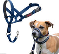 HALTI Headcollar for Medium Dogs - Adjustable, Reflective Anti-Pull Collar with Padded Nose Band