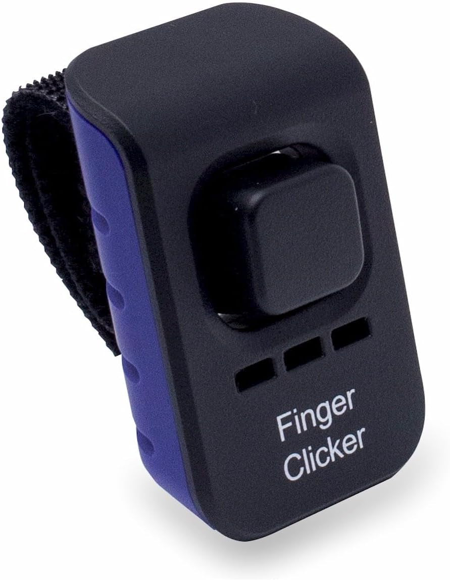 Educator Audible Dog Training Finger Clicker - Positive Reinforcement Tool, Red